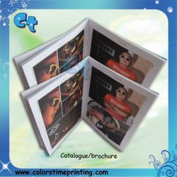A4 brochure printing with saddle stitching